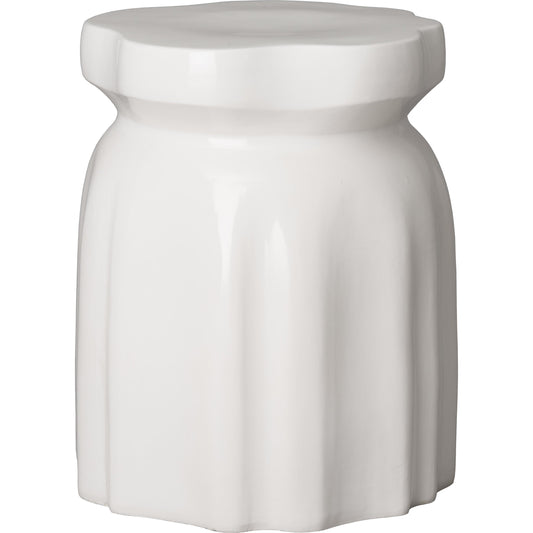 Taurus Garden Stool/Table by Emissary USA in white. Made from unique in a modern style.