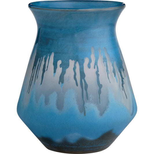 Chuva Bowl by Cyan Design in blue. Made from glass in a unique style.