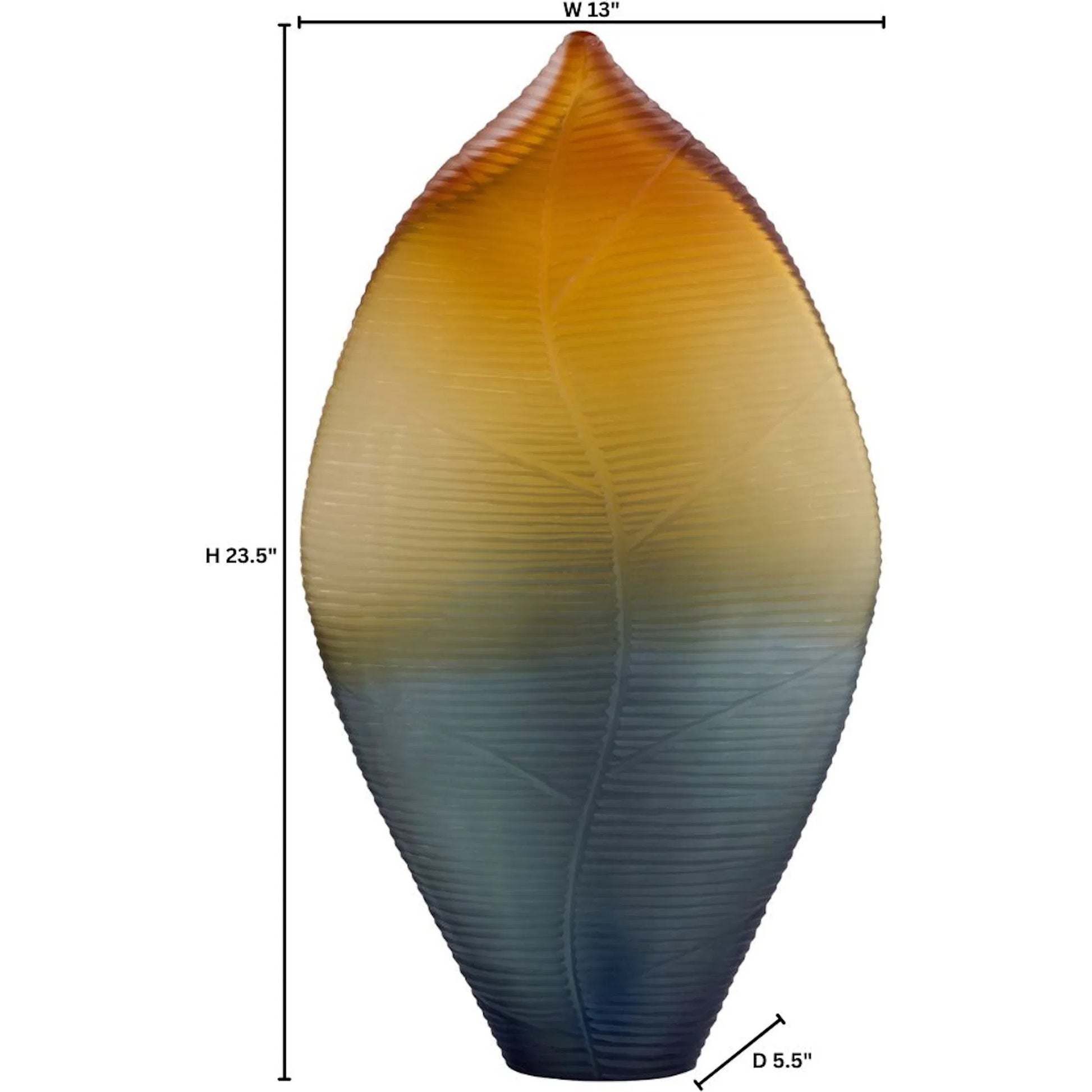 Vesper Vase by Cyan Design in orange, grey. Made from glass in a eclectic & global style.