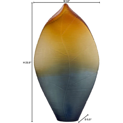 Vesper Vase by Cyan Design in orange, grey. Made from glass in a eclectic & global style.