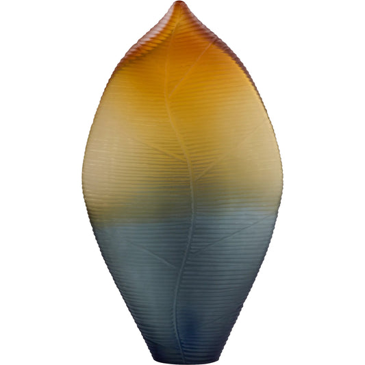 Vesper Vase by Cyan Design in orange, grey. Made from glass in a unique style.