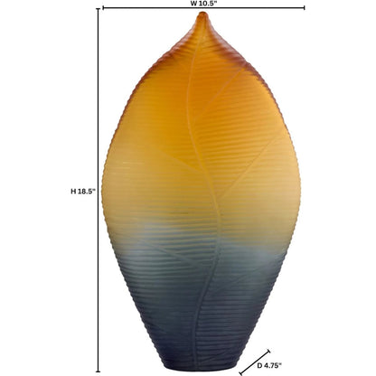 Vesper Vase by Cyan Design in orange, grey. Made from glass in a eclectic & global style.