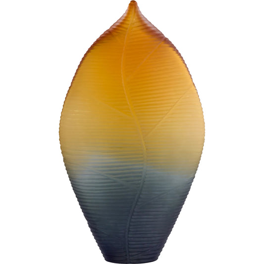 Vesper Vase by Cyan Design in orange, grey. Made from glass in a unique style.