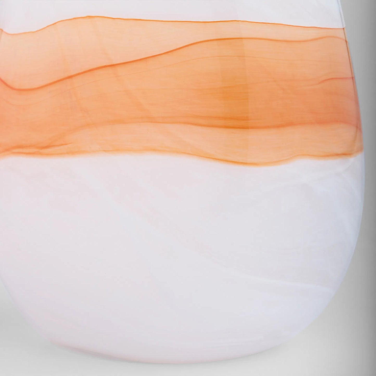 003 SI-2445009 | Closeup | Pacaya I Vase by Cyan Design in white, orange. Made from glass in a eclectic & global style.