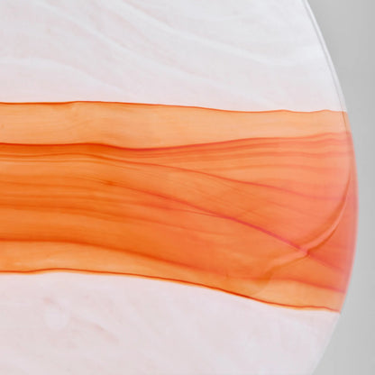 Pacaya I Vase by Cyan Design in white, orange. Made from glass in a eclectic & global style.