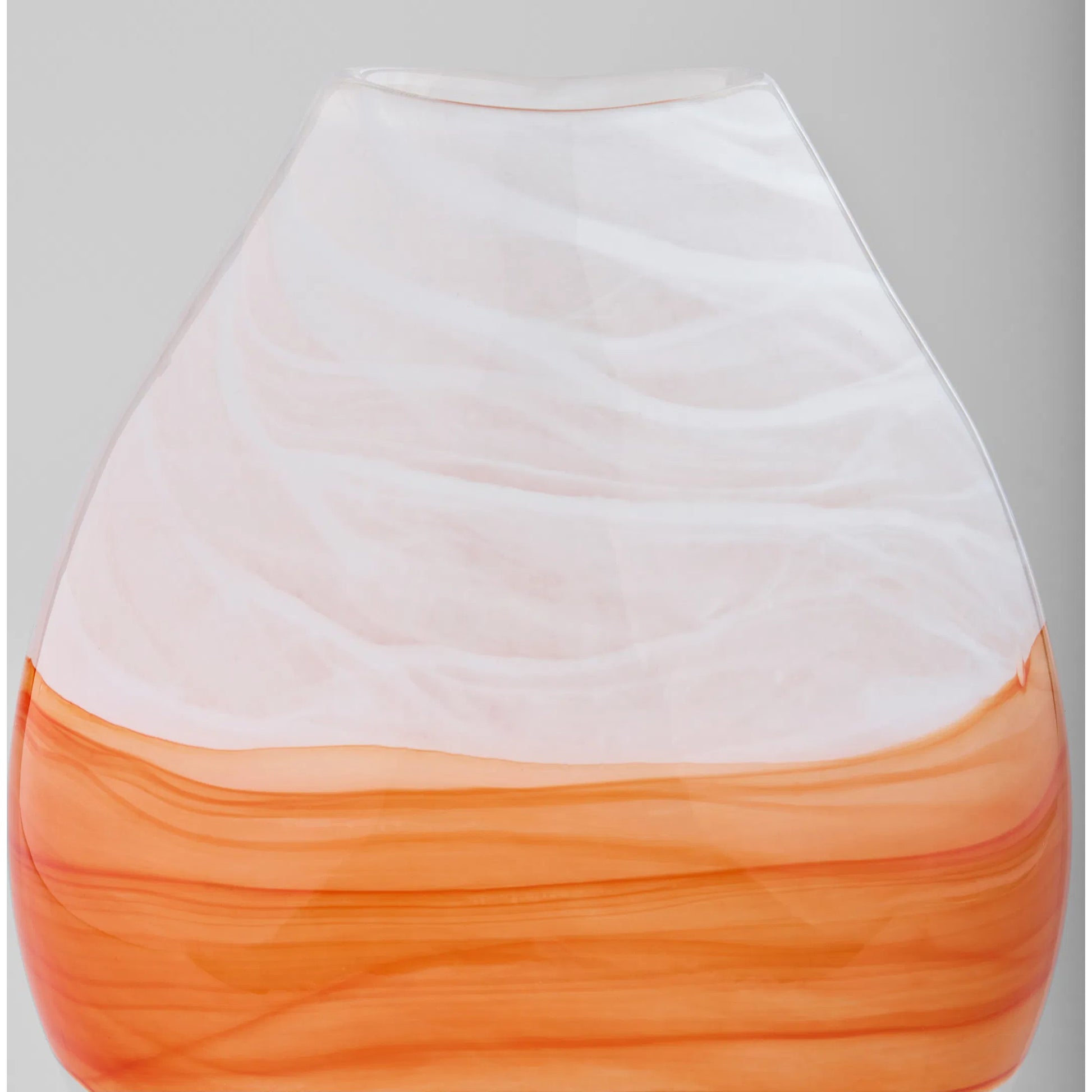 Pacaya I Vase by Cyan Design in white, orange. Made from glass in a eclectic & global style.