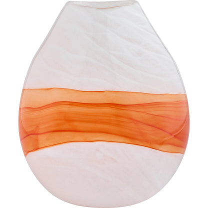 Pacaya I Vase by Cyan Design in white, orange. Made from glass in a eclectic & global style.