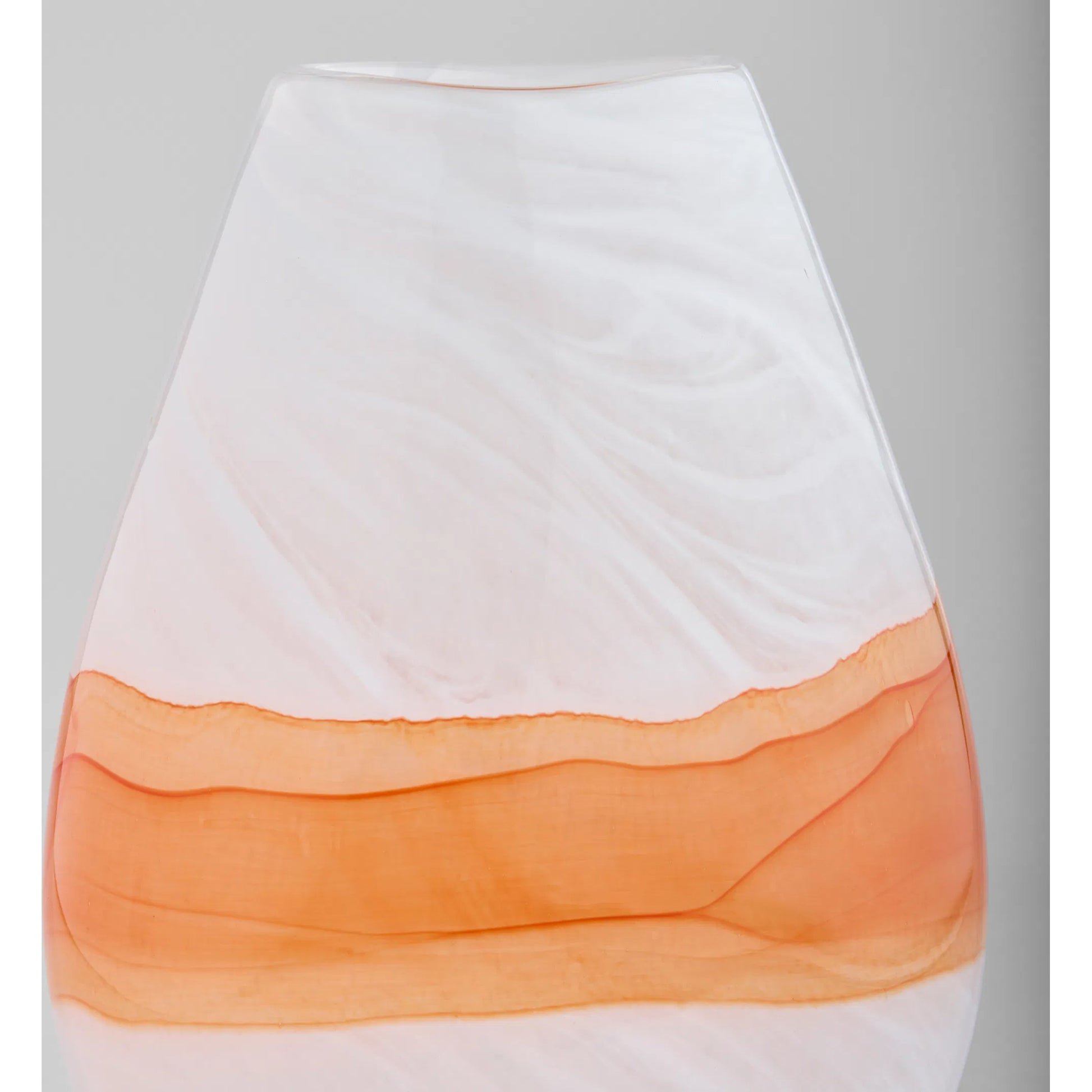 Pacaya I Vase by Cyan Design in white, orange. Made from glass in a eclectic & global style.