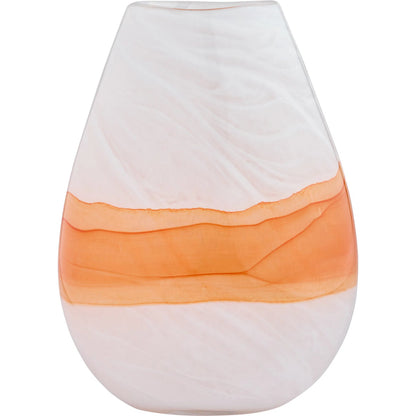 Pacaya I Vase by Cyan Design in white, orange. Made from glass in a eclectic & global style.