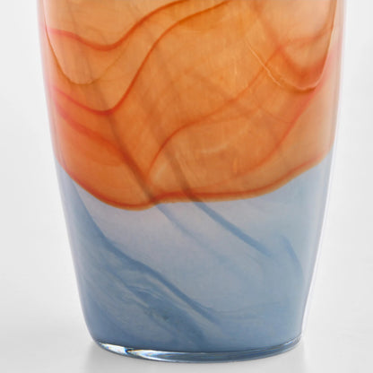 Pacaya II Vase by Cyan Design in grey, orange. Made from glass in a eclectic & global style.
