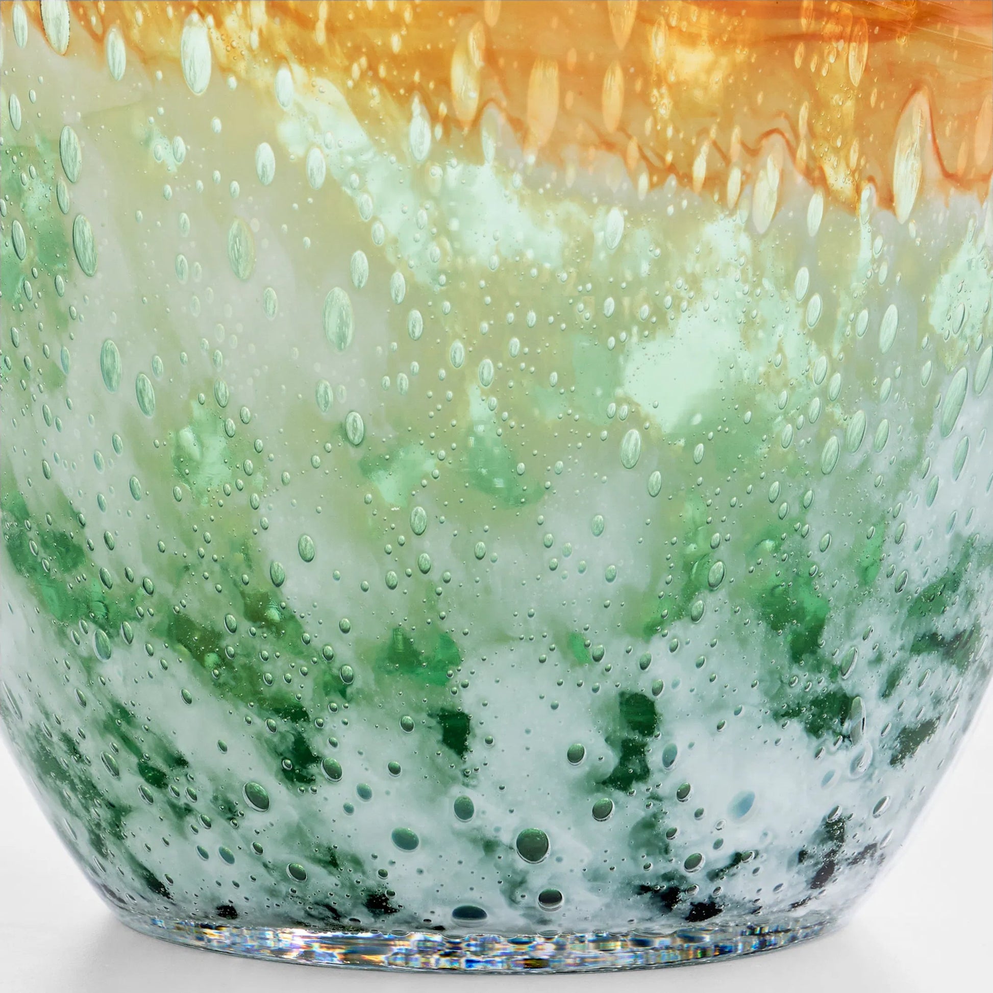 Pacaya Bottle Vase by Cyan Design in grey, orange. Made from glass in a eclectic & global style.