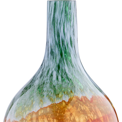 Pacaya Bottle Vase by Cyan Design in grey, orange. Made from glass in a eclectic & global style.