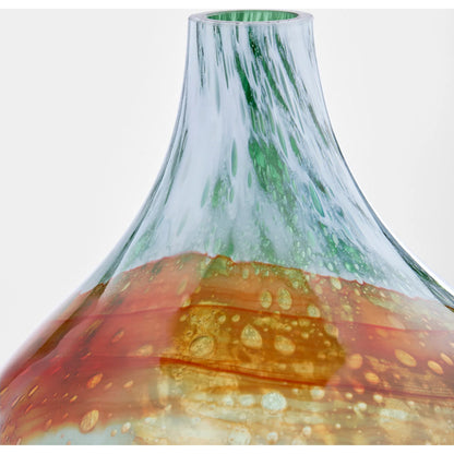 Pacaya Bottle Vase by Cyan Design in grey, orange. Made from glass in a eclectic & global style.