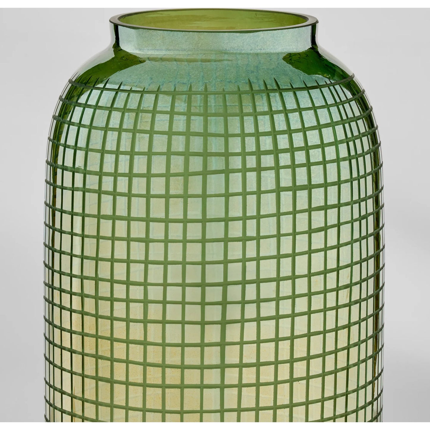005 SI-2444996 | Closeup | Modular Vase by Cyan Design in iridescent bronze, olive. Made from glass in a eclectic & global style.