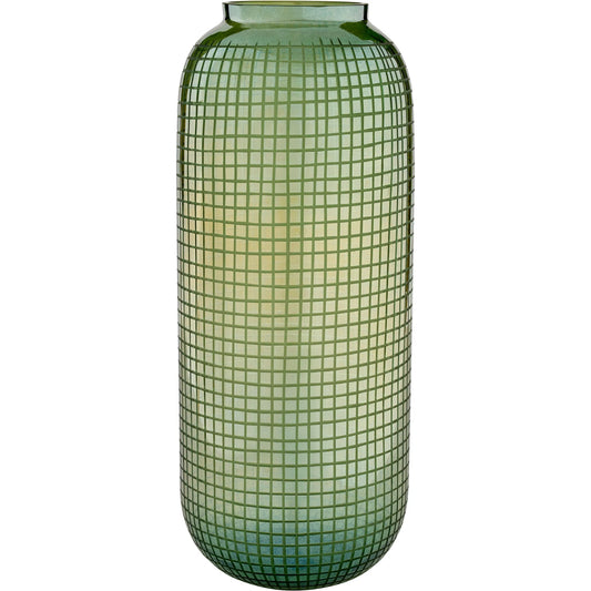 Modular Vase by Cyan Design in iridescent bronze, olive. Made from glass in a unique style.