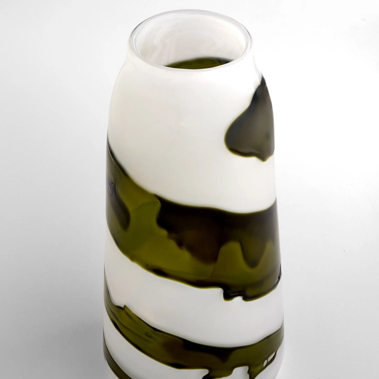 004 SI-2444923 | Additional Silo | Denali Vase by Cyan Design in iridescent white, green. Made from glass in a eclectic & global style.