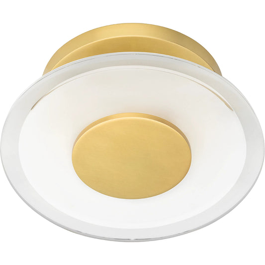 Guthrie Led Wall Sconce by Hudson Valley in aged brass. Made from steel in a modern style.