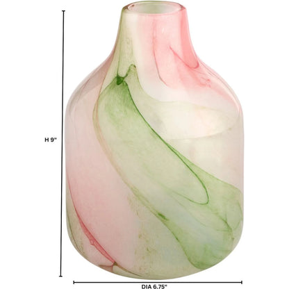 Fern Vase by Cyan Design in white, spring green. Made from glass in a eclectic & global style.