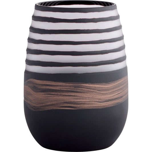 Midnight Road Vase by Cyan Design in black, clear, copper. Made from glass in a unique style.