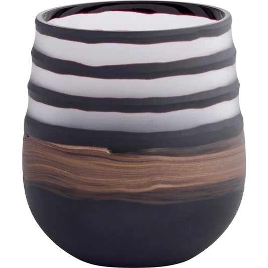 Midnight Road Vase by Cyan Design in black, clear, copper. Made from glass in a unique style.