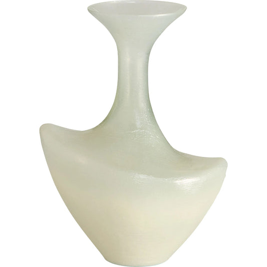 Taku Bottle Vase by Cyan Design in icy teal. Made from glass in a unique style.