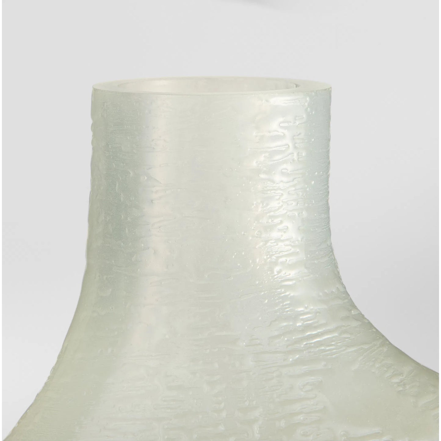 003 SI-2328794 | Closeup | Taku Round Vase by Cyan Design in icy teal. Made from glass in a transitional style.