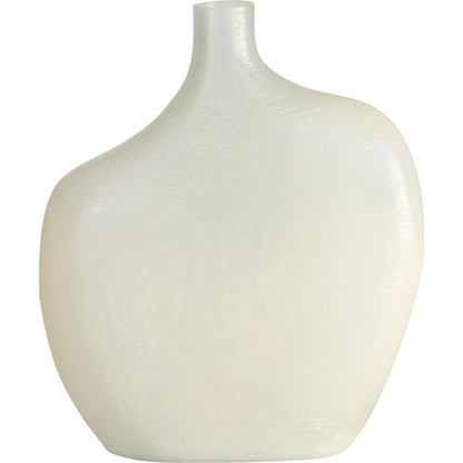 Taku Round Vase by Cyan Design in icy teal. Made from glass in a transitional style.