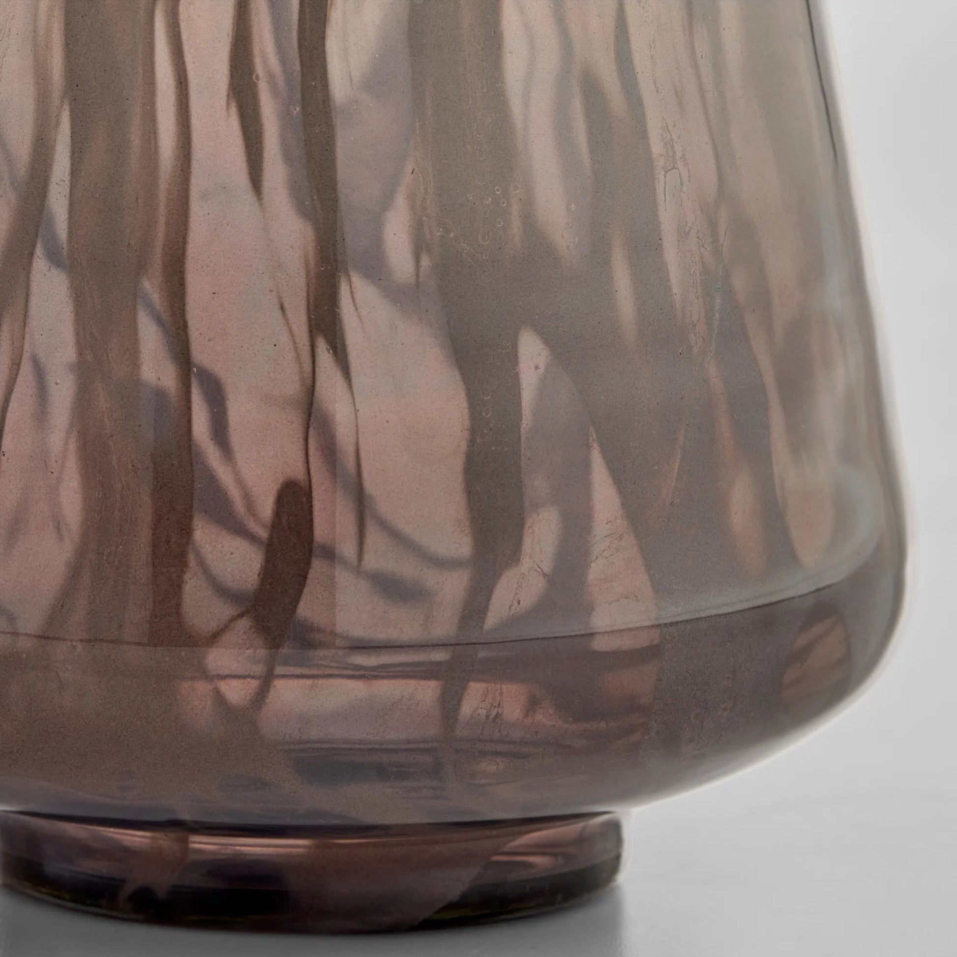 Billow Bottle Vase by Cyan Design in grey swirl. Made from glass in a eclectic & global style.