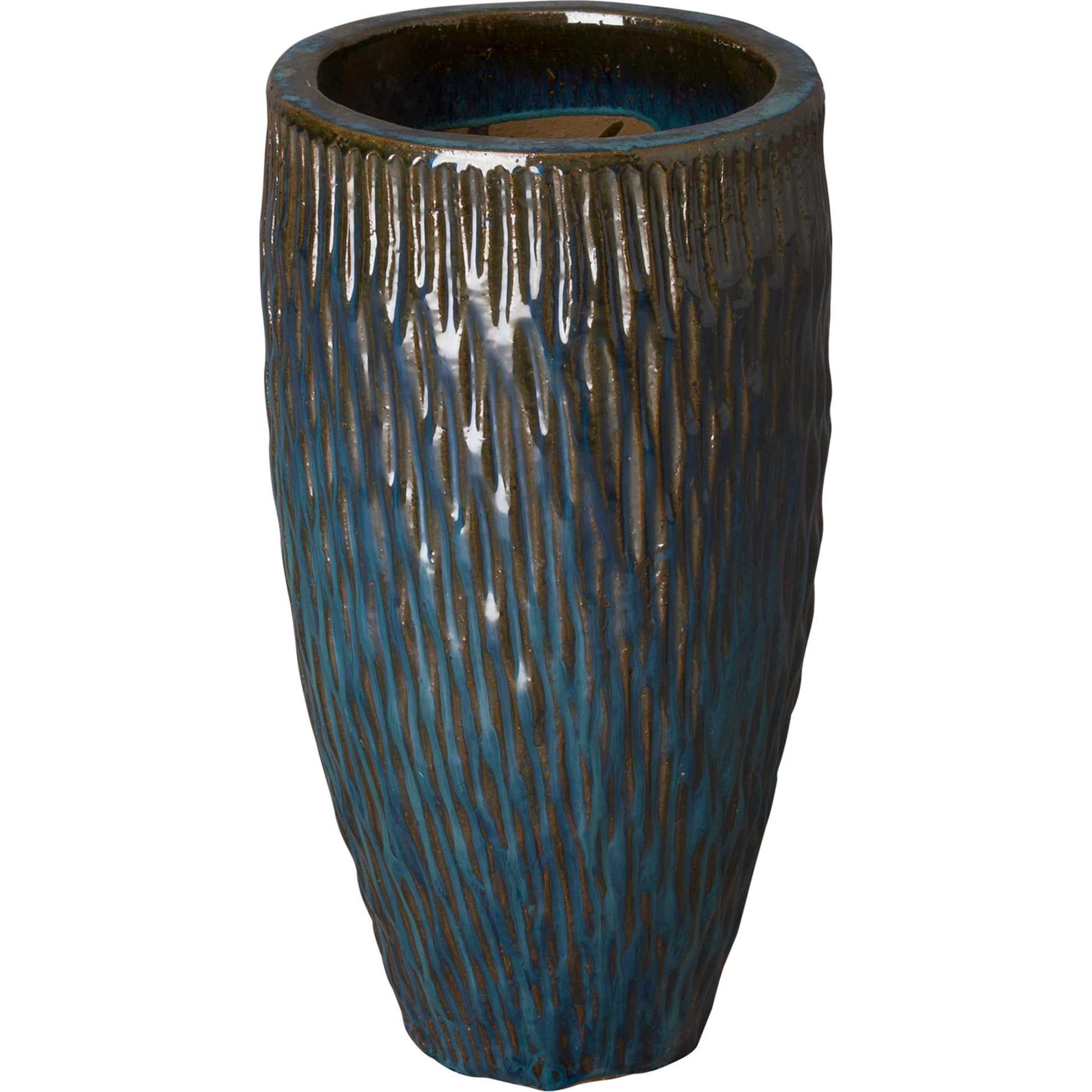 Round Textured Pot by Emissary USA. Made from unique in a modern style.