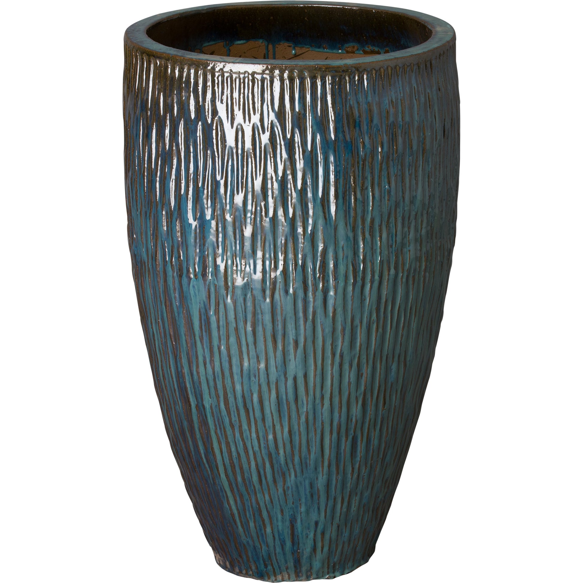 Round Textured Pot by Emissary USA. Made from unique in a modern style.