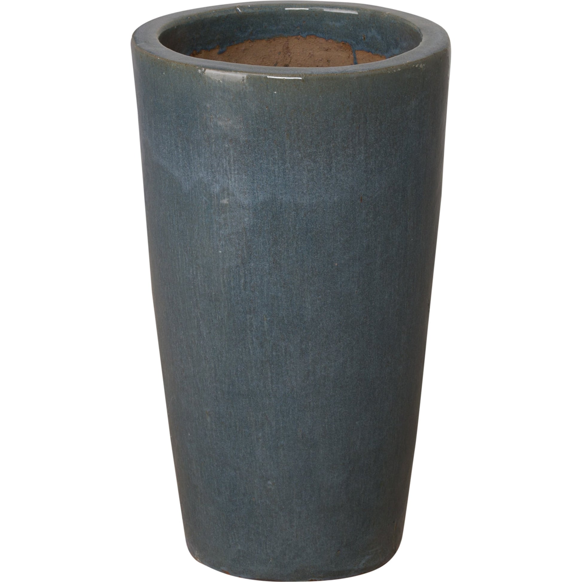 22.5 in. Round Tall Planter by Emissary. Made from unique in a coastal style.