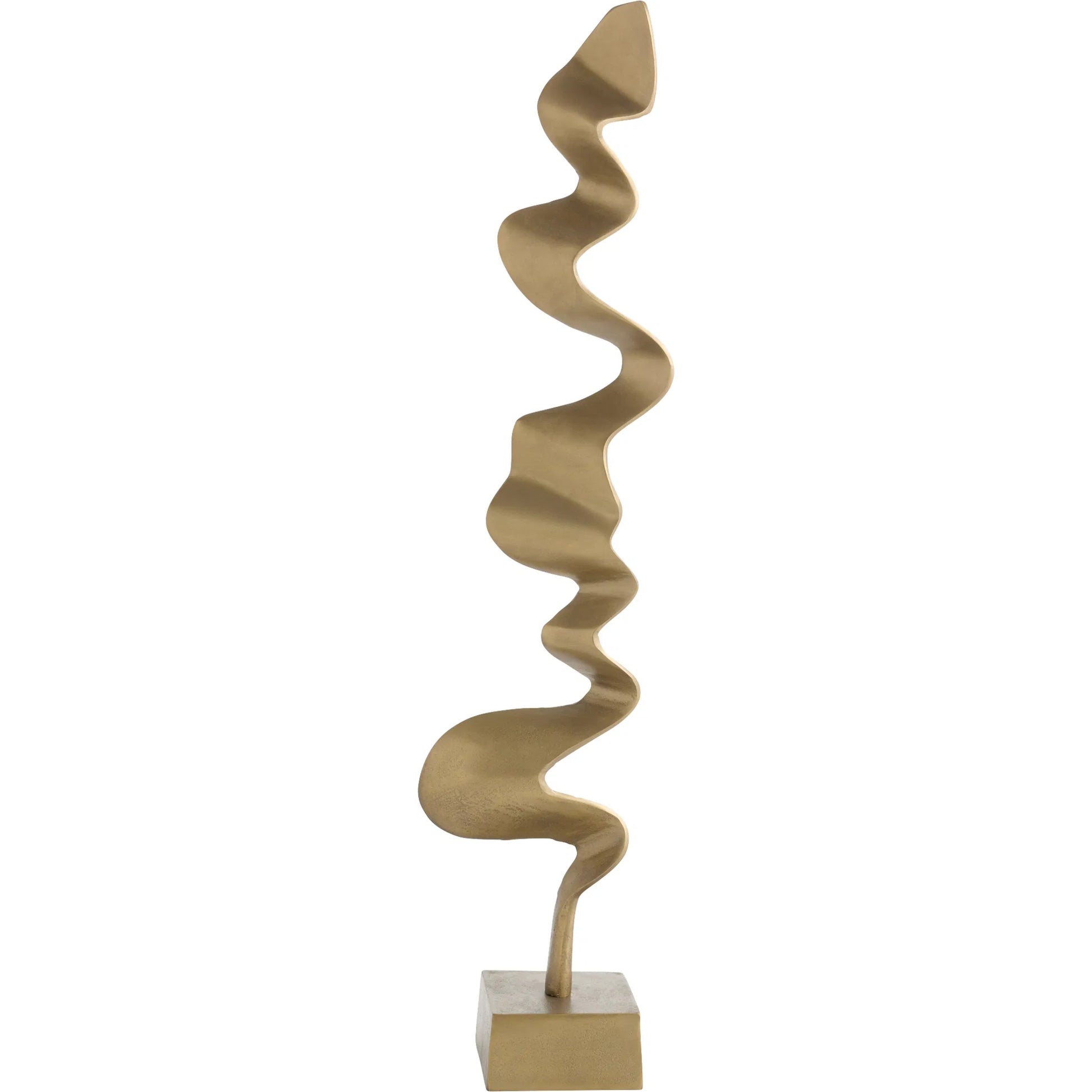 Andra Sculpture by Cyan Design in antique brass. Made from aluminum in a modern style.