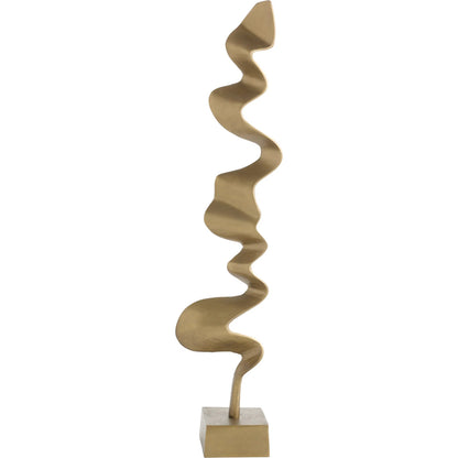 Andra Sculpture by Cyan Design in antique brass. Made from aluminum in a modern style.