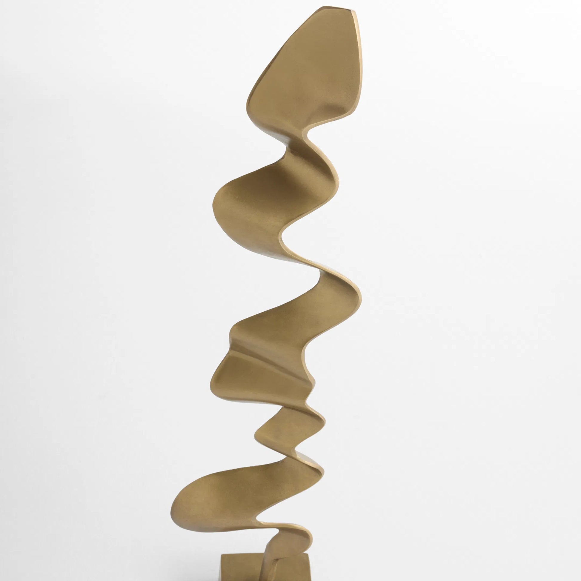 Andra Sculpture by Cyan Design in antique brass. Made from aluminum in a modern style.