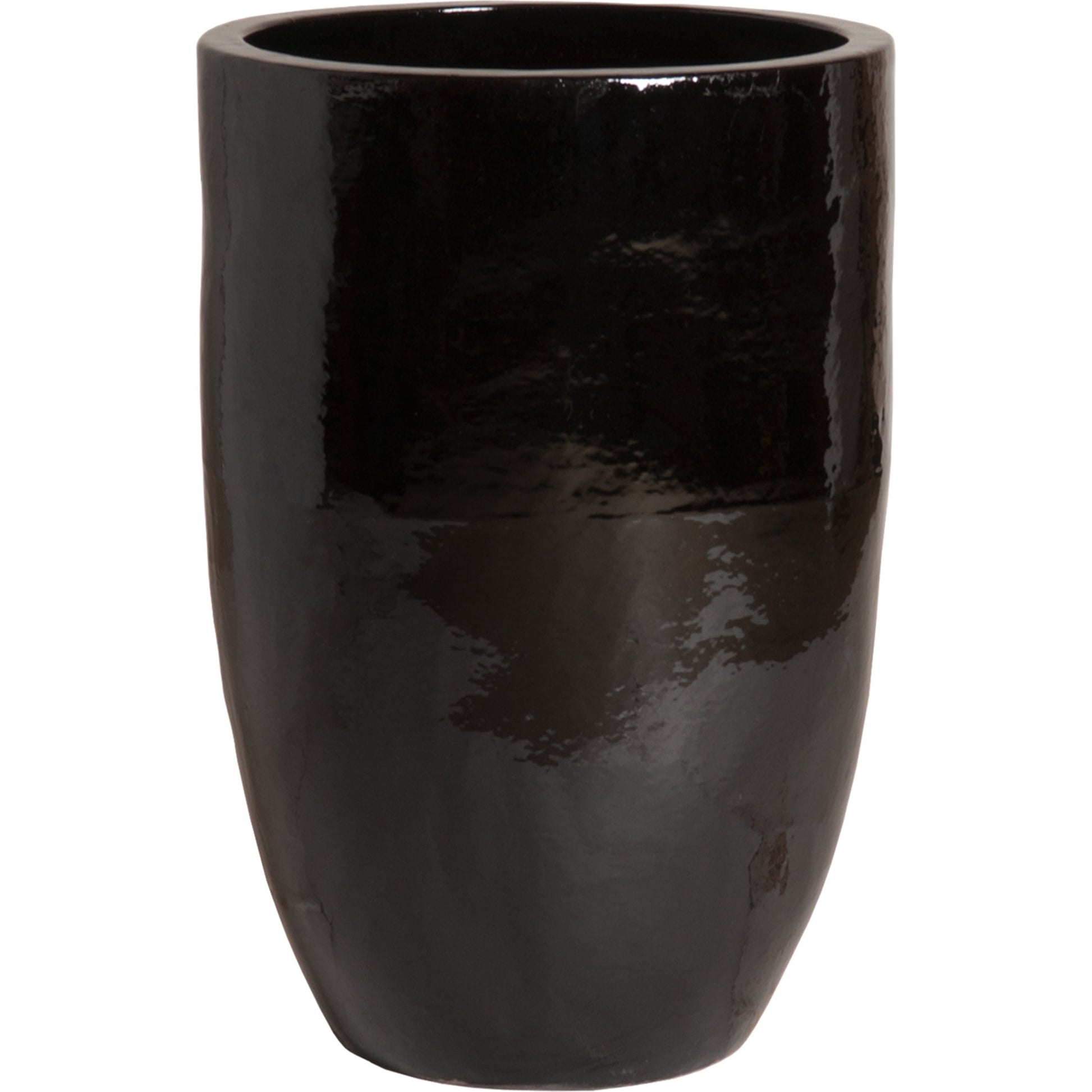 32 in. Tall Round Planter by Emissary. Made from ceramic in a modern style.