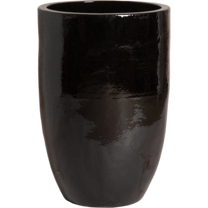 32 in. Tall Round Planter by Emissary. Made from ceramic in a modern style.