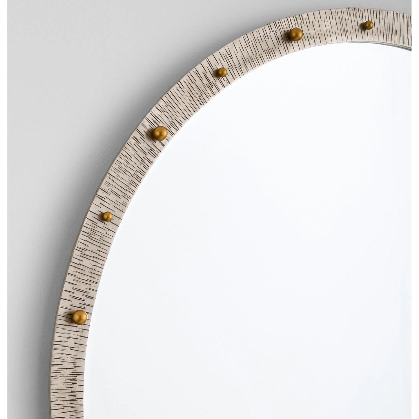 003 SI-2445004 | Closeup | Odraz Mirror by Cyan Design in nickel, gold. Made from iron in a modern style.