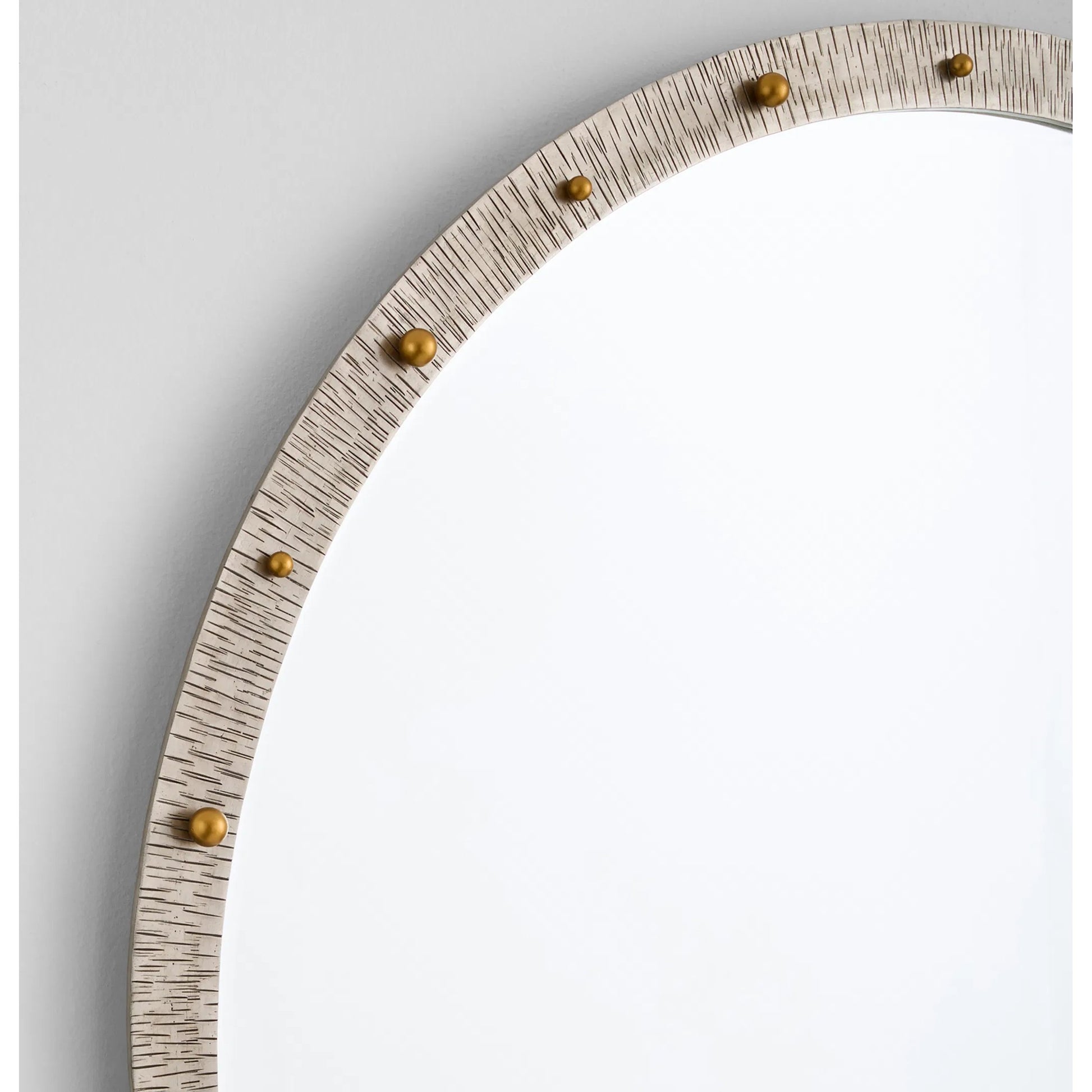 Odraz Mirror by Cyan Design in nickel, gold. Made from iron in a modern style.