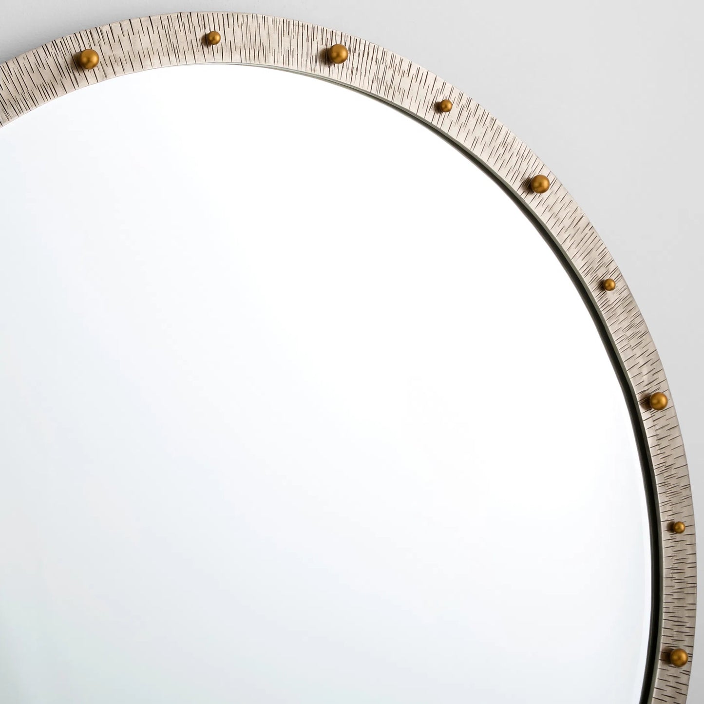 002 SI-2445004 | Closeup | Odraz Mirror by Cyan Design in nickel, gold. Made from iron in a modern style.