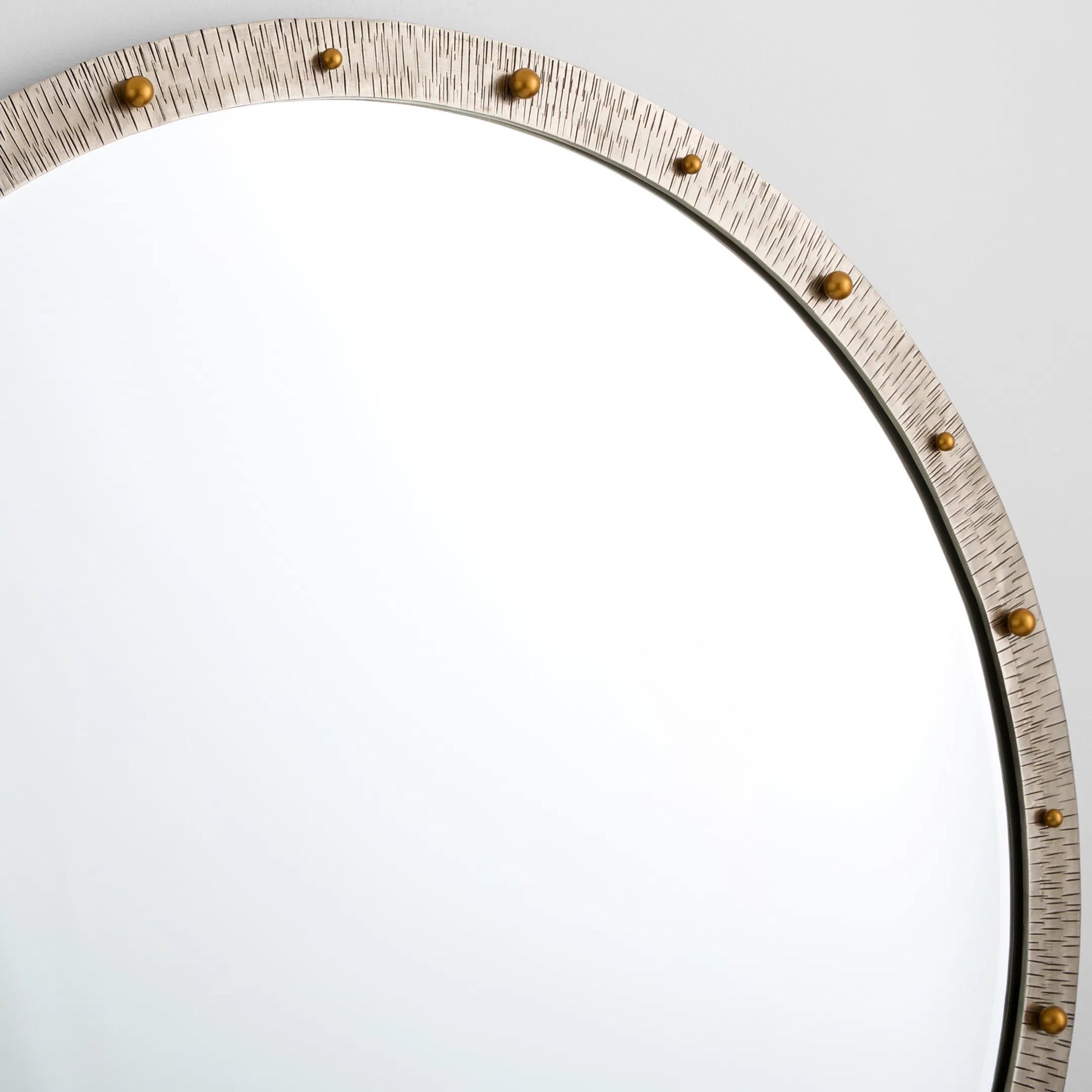 Odraz Mirror by Cyan Design in nickel, gold. Made from iron in a modern style.
