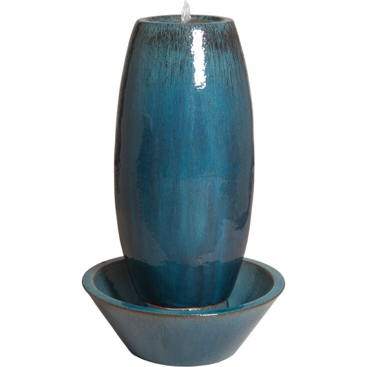 Garden Fountain by Emissary USA in blue. Made from unique in a eclectic & global style.