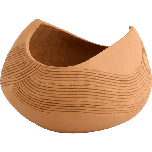 Miro Vase by Cyan Design in terra cotta. Made from terra cotta in a unique style.