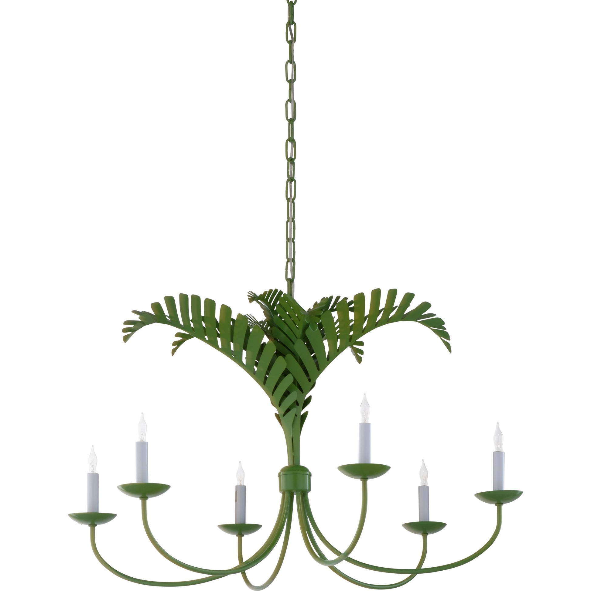Royal Palm Chandelier by Wildwood. Made from unique in a coastal style.