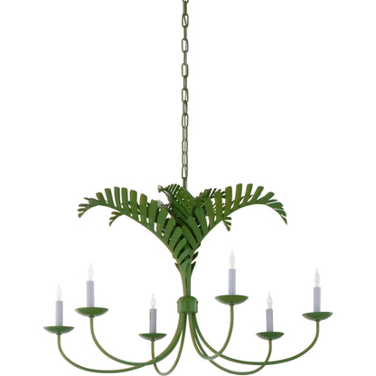 Royal Palm Chandelier by Wildwood. Made from unique in a coastal style.