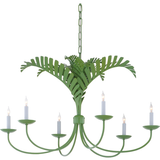 Royal Palm Chandelier by Wildwood. Made from unique in a coastal style.