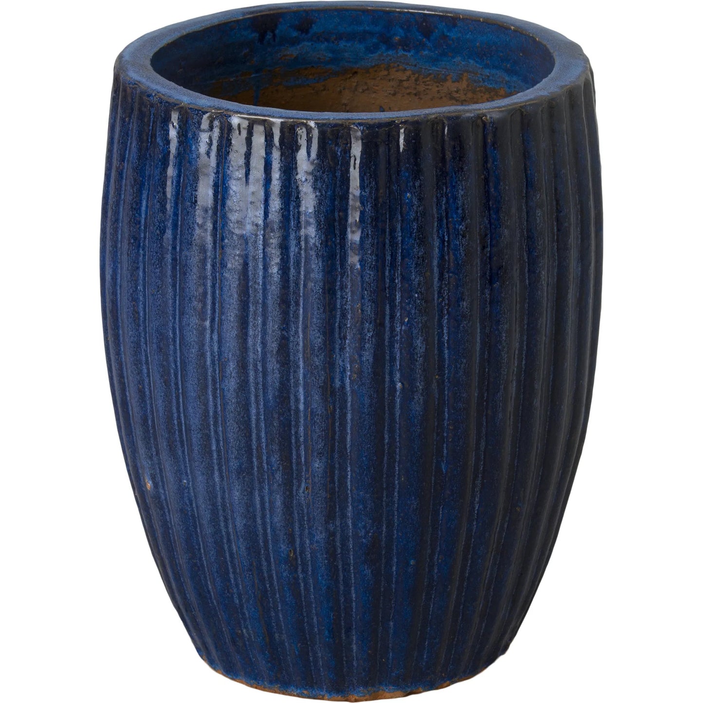 000 SI-2630440 | Primary Silo | Ridges Indoor/Outdoor Planter by Emissary in glossy glaze. Made from ceramic in a unique style.