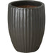 Ridges Planter by Emissary in glossy glaze. Made from ceramic in a modern style.