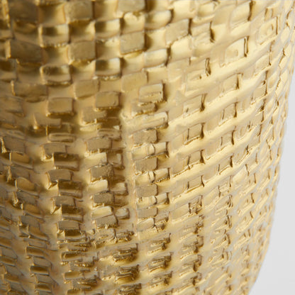 Artemios Tall Vase by Cyan Design in gold. Made from cast aluminum in a modern style.
