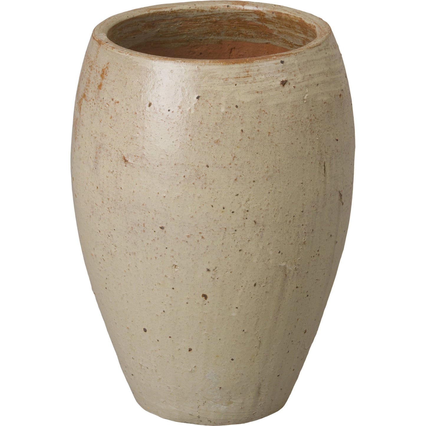 001 SI-2082207 | Primary Silo | Arc Planter by Emissary in tropical sand and glossy glaze. Made from ceramic in a modern style.