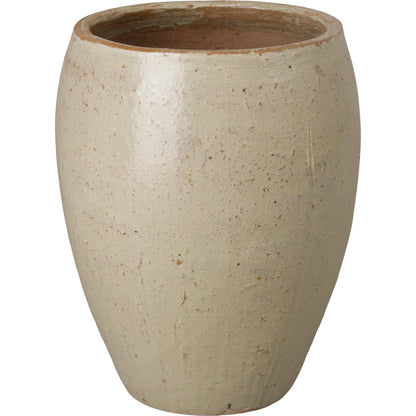 Arc Planter by Emissary in tropical sand and glossy glaze. Made from ceramic in a modern style.